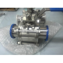 stainless steel food grade tri clamp ball valve